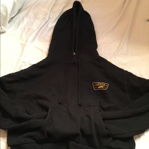 black cropped vans hoodie